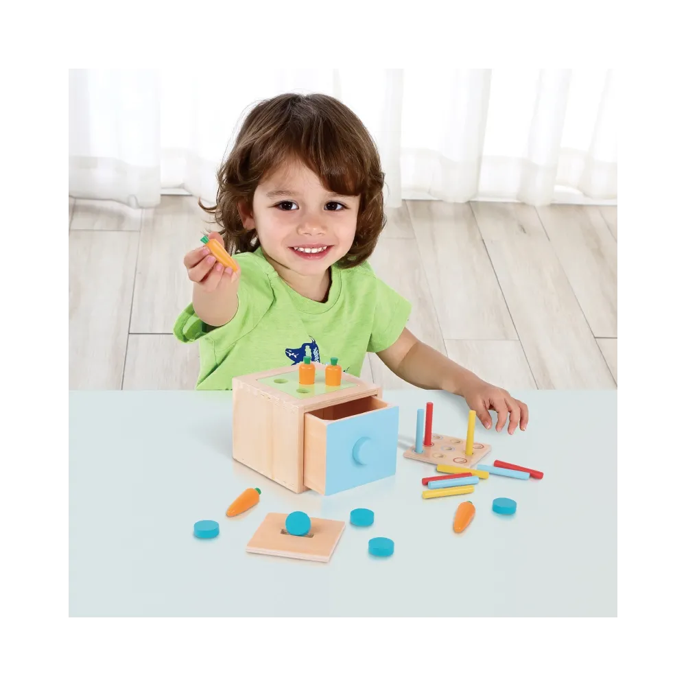 TOOKY TOY Box Pudełko XXL Montessori Edukacyjne 7w1 Sensoryczne 16-18 Mies.