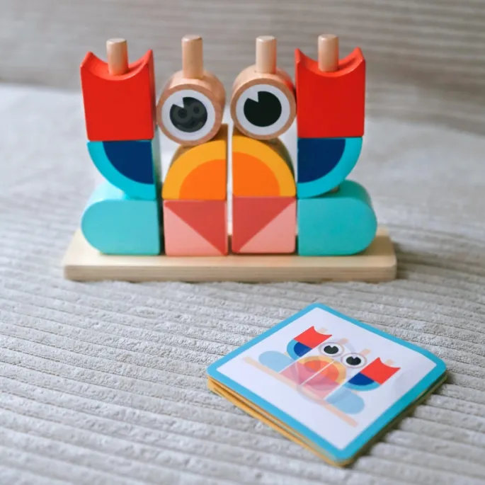 Zestaw klocków krab dla kreatywnych dzieci i ich zabawy