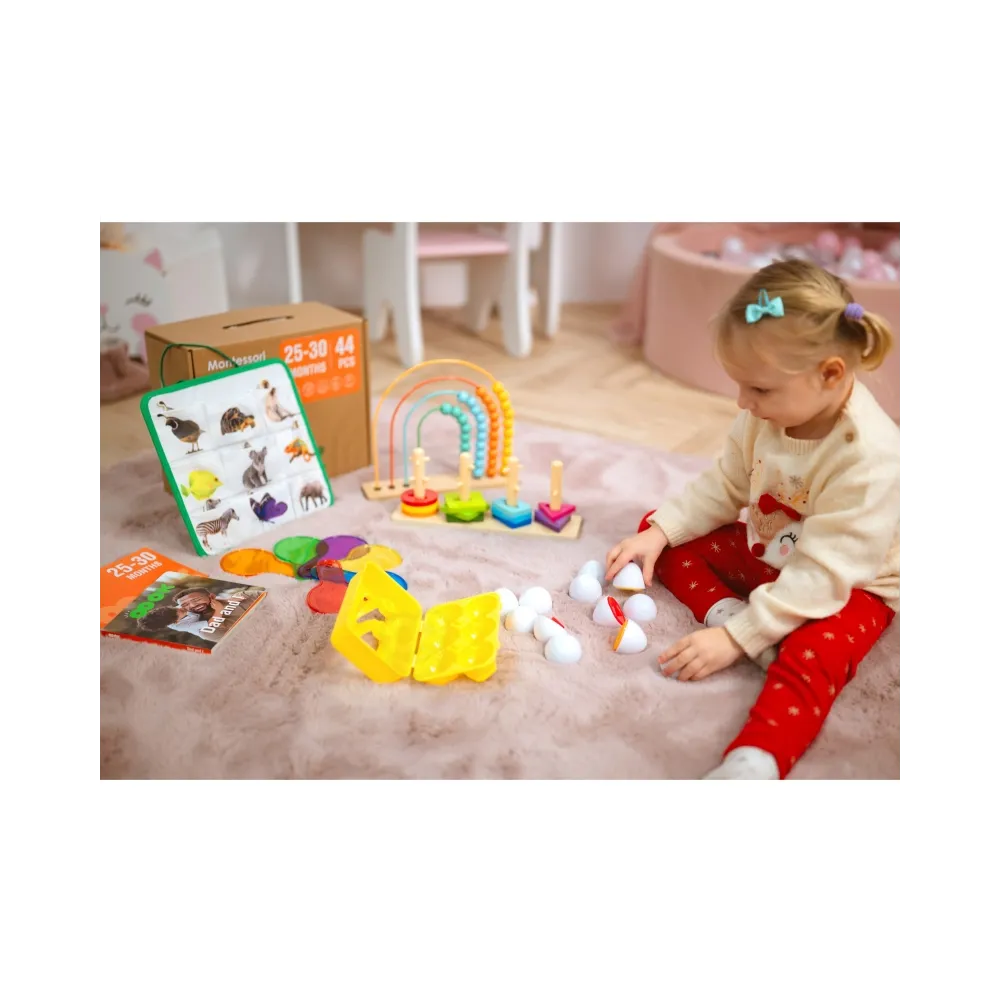 TOOKY TOY Box Pudełko XXL Montessori Edukacyjne 7w1 Sensoryczne 25-30 Mies.