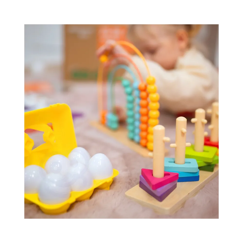 TOOKY TOY Box Pudełko XXL Montessori Edukacyjne 7w1 Sensoryczne 25-30 Mies.