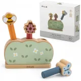 Kolorowa drewniana podstawa z wyskakującymi zwierzątkami VIGA PolarB