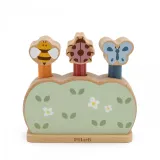 Interaktywna zabawka ogrodowa dla dzieci z drewnianymi zwierzątkami