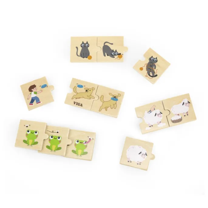 Kolorowe puzzle do nauki poprzez zabawę dla najmłodszych