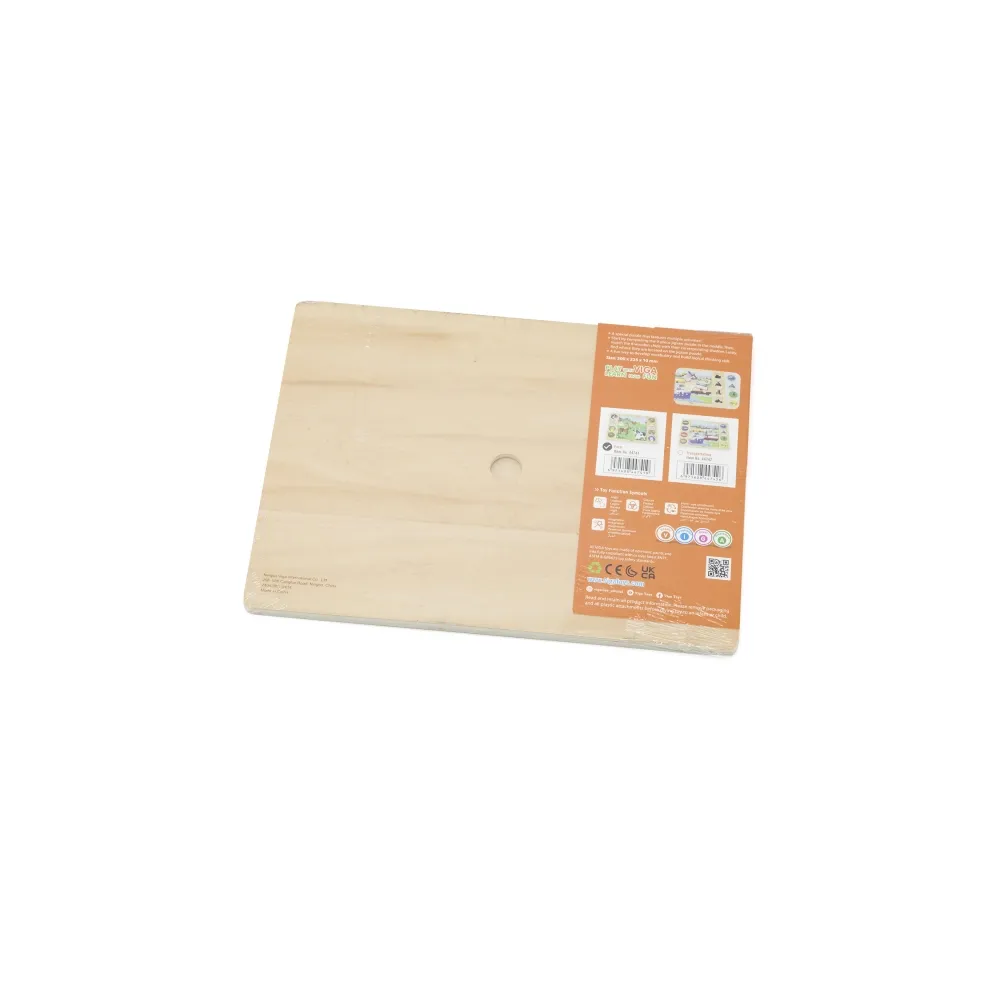 VIGA Drewniane Puzzle Odgadnij Po Cieniu - Farma Układanka 17 el.