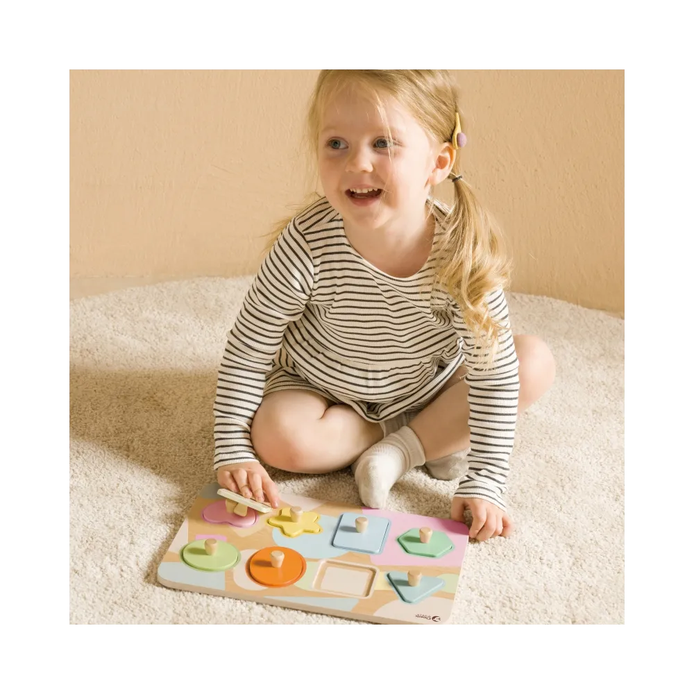 CLASSIC WORLD Układanka Puzzle Klocki Geometryczne 9 el.