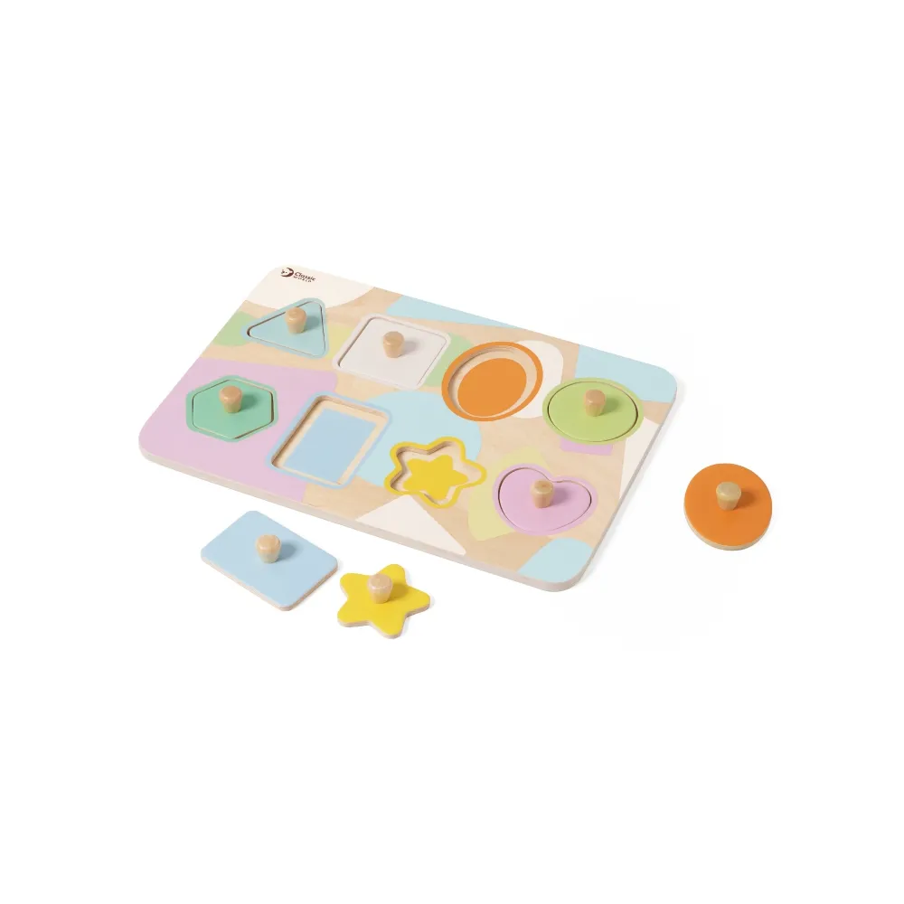 CLASSIC WORLD Układanka Puzzle Klocki Geometryczne 9 el.