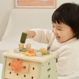 Mini zestaw narzędzi 2w1 – skrzynka warsztatowa dla najmłodszych