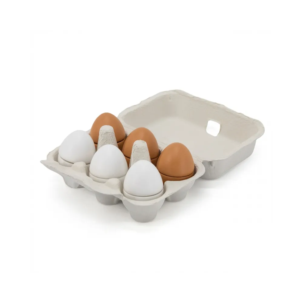 VIGA Drewniane Jajka Do Krojenia w Wytłoczce