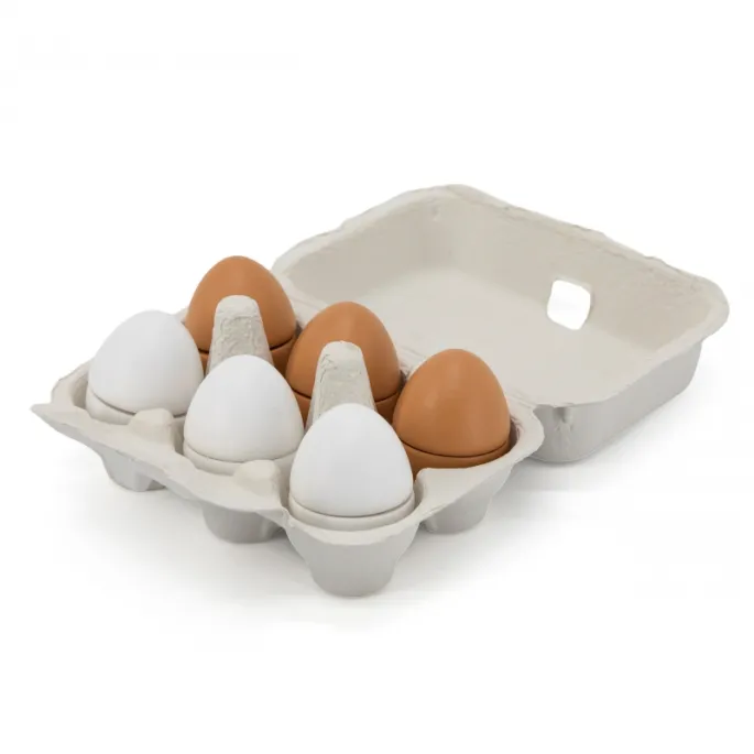 Zestaw edukacyjny z drewnianymi jajkami do zabawy