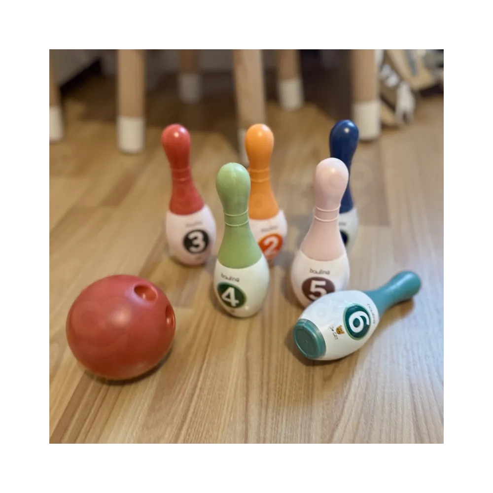 WOOPIE Kolorowe Kręgle dla Dzieci Cyferki