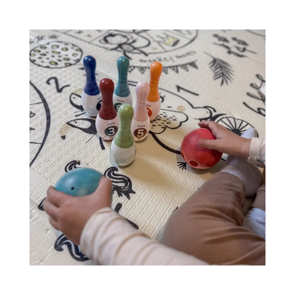 WOOPIE Kolorowe Kręgle dla Dzieci Cyferki