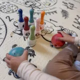 WOOPIE Kolorowe Kręgle dla Dzieci Cyferki