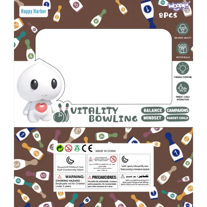 Kompaktowy zestaw kręgli dla całej rodziny