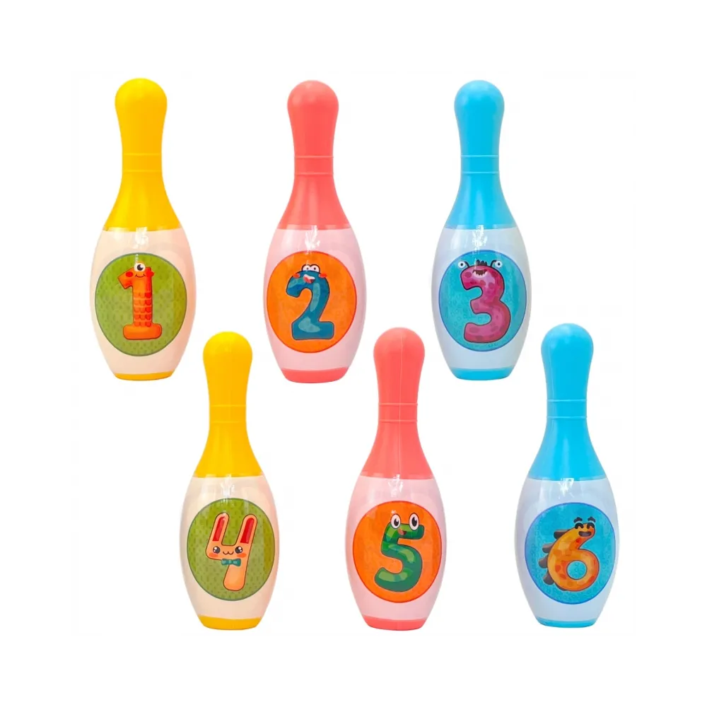 WOOPIE Kręgle dla Dzieci Zwierzaki i Cyferki 8 el.