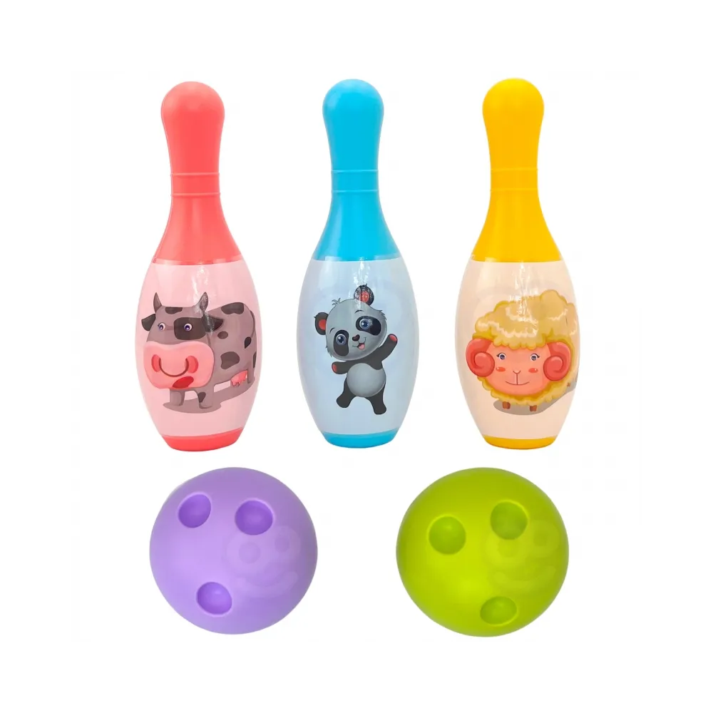 WOOPIE Kręgle dla Dzieci Zwierzaki i Cyferki 8 el.