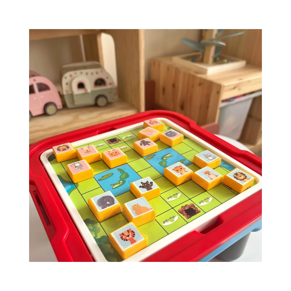 WOOPIE Stolik Gier Planszowych Logicznych 65 el. Zestaw 11w1