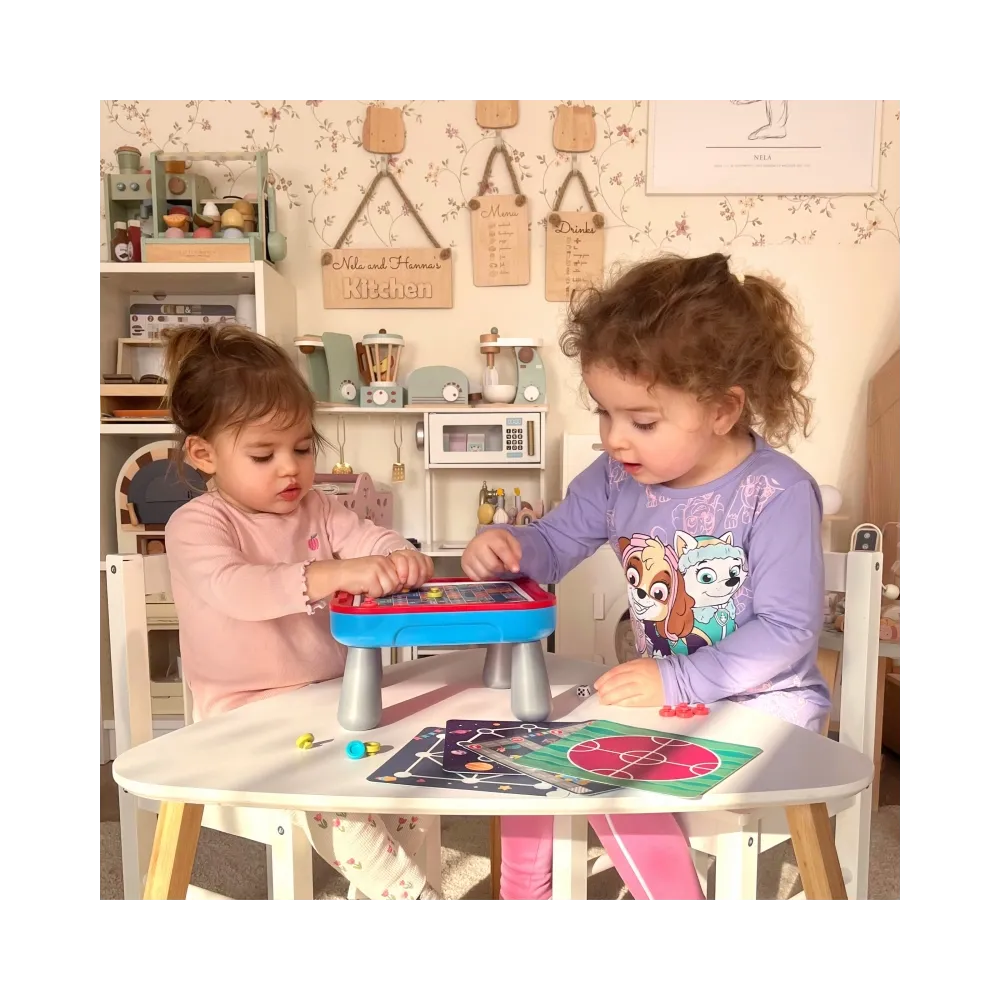 WOOPIE Stolik Gier Planszowych Logicznych 65 el. Zestaw 11w1