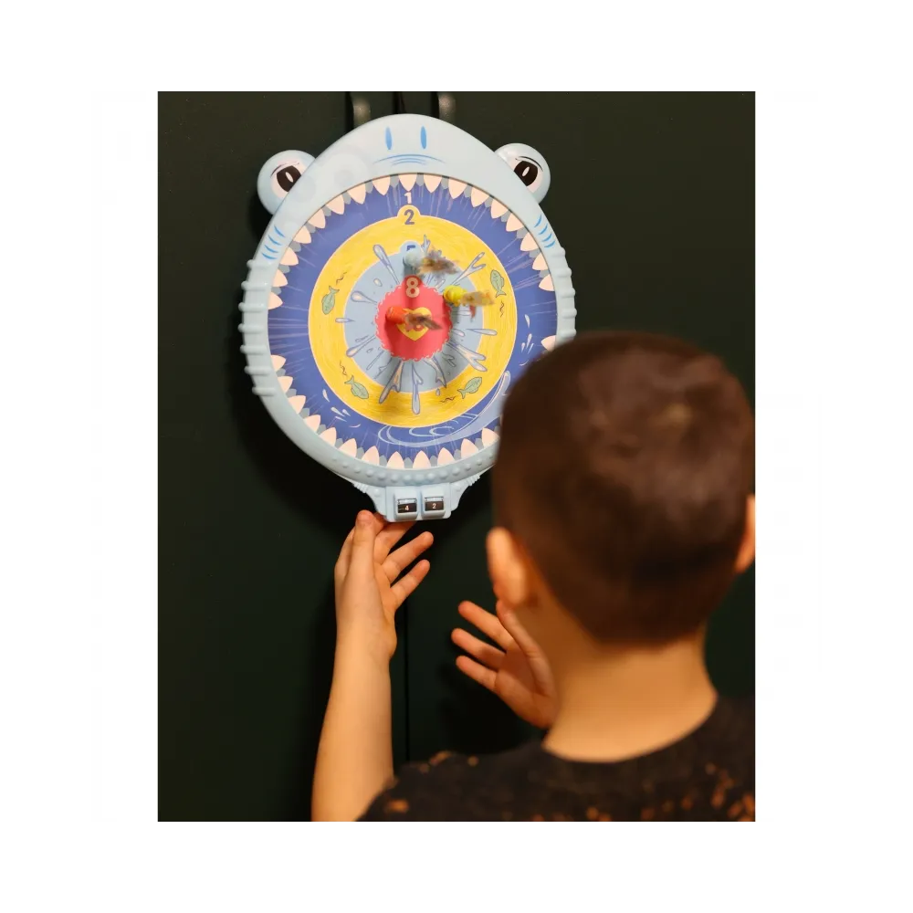 WOOPIE Magnetyczna Gra w Rzutki Bezpieczna Dart Tarcza Wesoły Rekinek