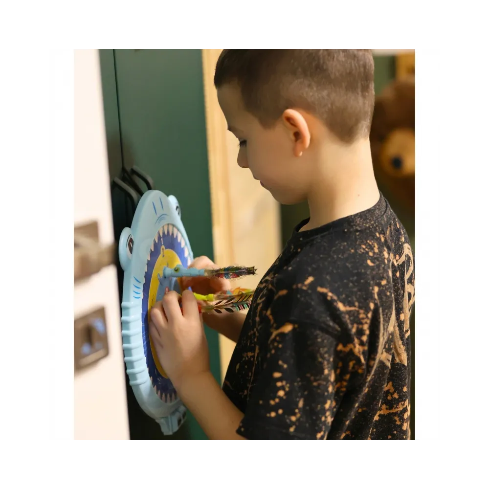 WOOPIE Magnetyczna Gra w Rzutki Bezpieczna Dart Tarcza Wesoły Rekinek