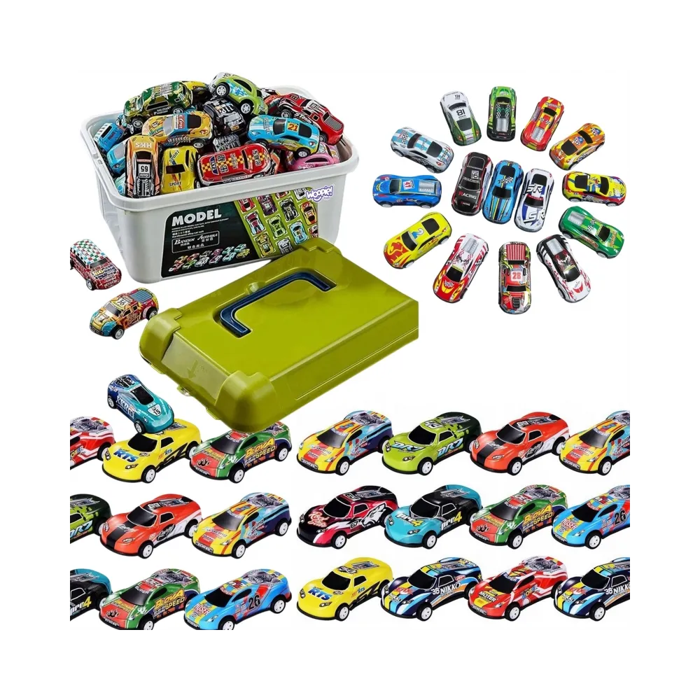 Zestaw 50 autek w praktycznym pudełku