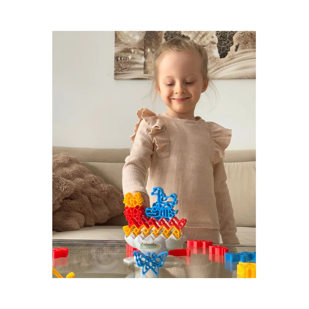 WOOPIE Gra Zręcznościowa "Balansujące Zwierzaki" Wieża Zwierzątek