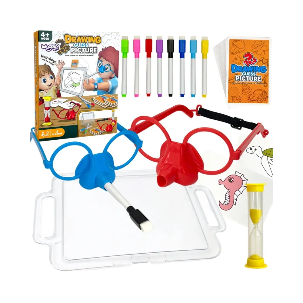 WOOPIE Gra Kalambury "Narysuj i Zgadnij Obrazek" Malowanie Nosem