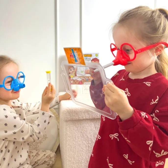 Zestaw do kalamburów z okularami i markerem do rysowania noskiem