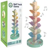 WOOPIE GREEN Drewniany Kulodrom Muzyczne Drzewko Tęczowe Montessori FSC