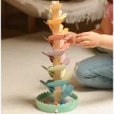 WOOPIE GREEN Drewniany Kulodrom Muzyczne Drzewko Tęczowe Montessori FSC