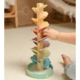 WOOPIE GREEN Drewniany Kulodrom Muzyczne Drzewko Tęczowe Montessori FSC