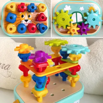 WOOPIE GREEN Konstrukcyjny BOX Motoryczny Montessori 12w1 FSC