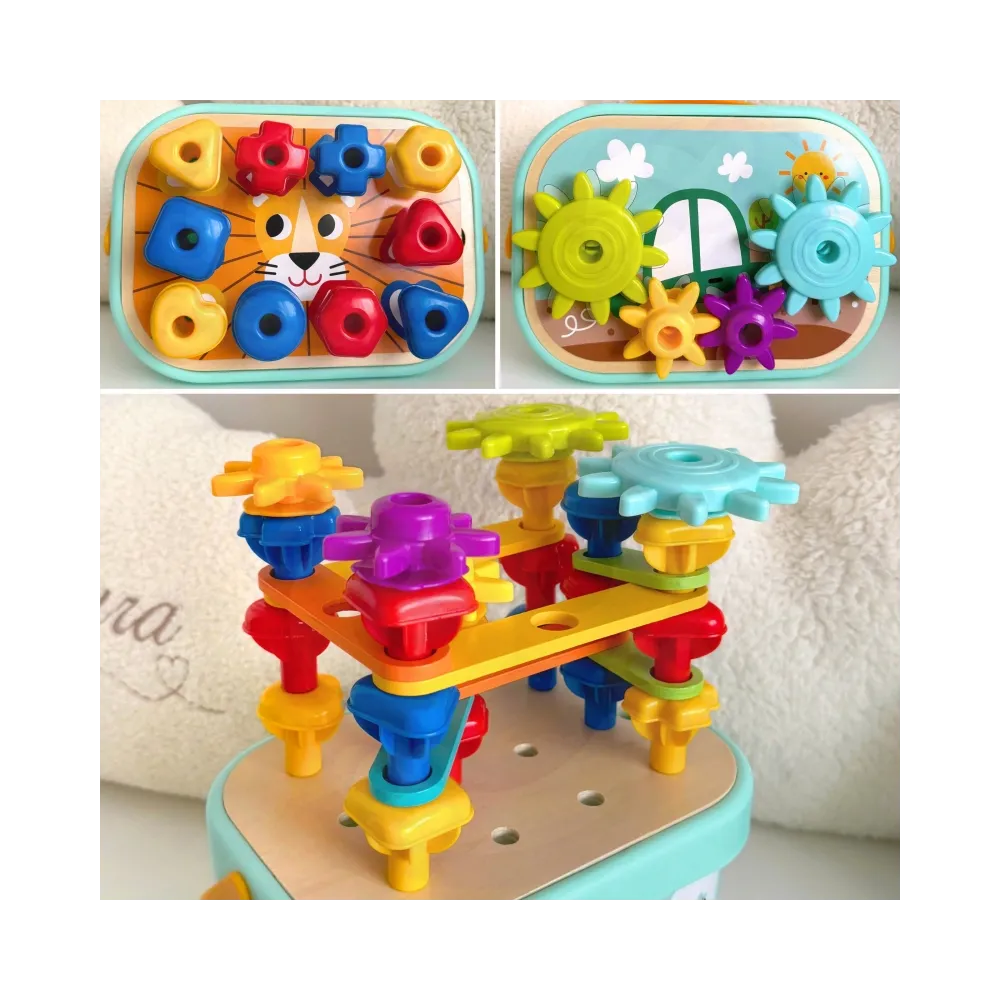 WOOPIE GREEN Konstrukcyjny BOX Motoryczny Montessori 12w1 FSC