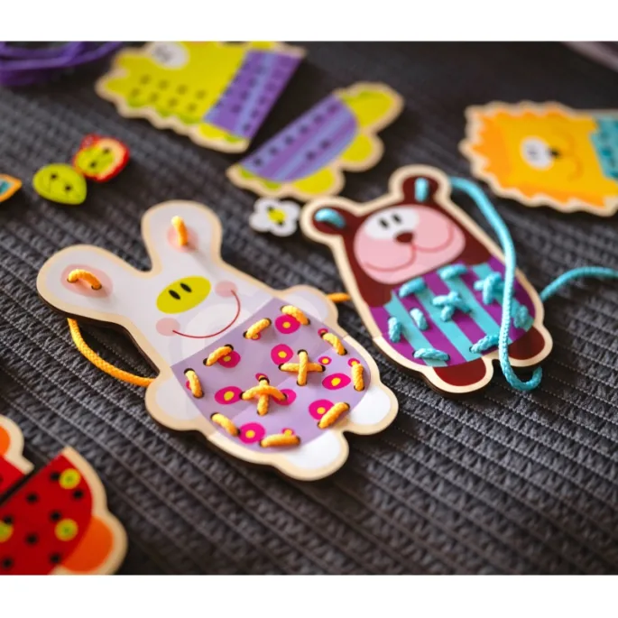 Zestaw 5 zwierzątek z dodatkowymi elementami do przyszycia