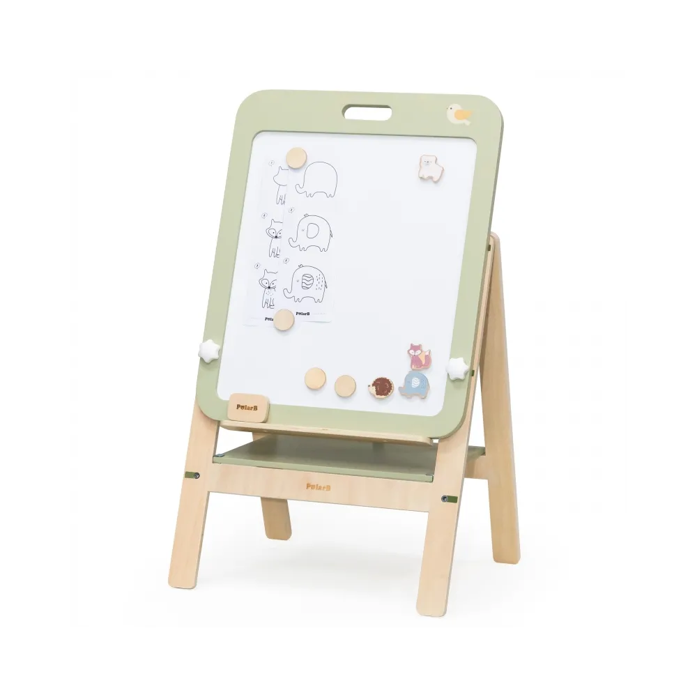 VIGA PolarB Rosnąca Drewniana Tablica Kredowa Suchościeralna Magnetyczna
