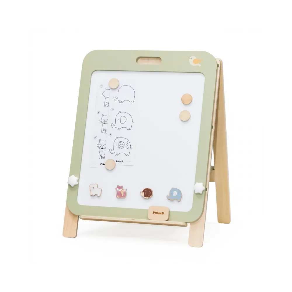 VIGA PolarB Rosnąca Drewniana Tablica Kredowa Suchościeralna Magnetyczna
