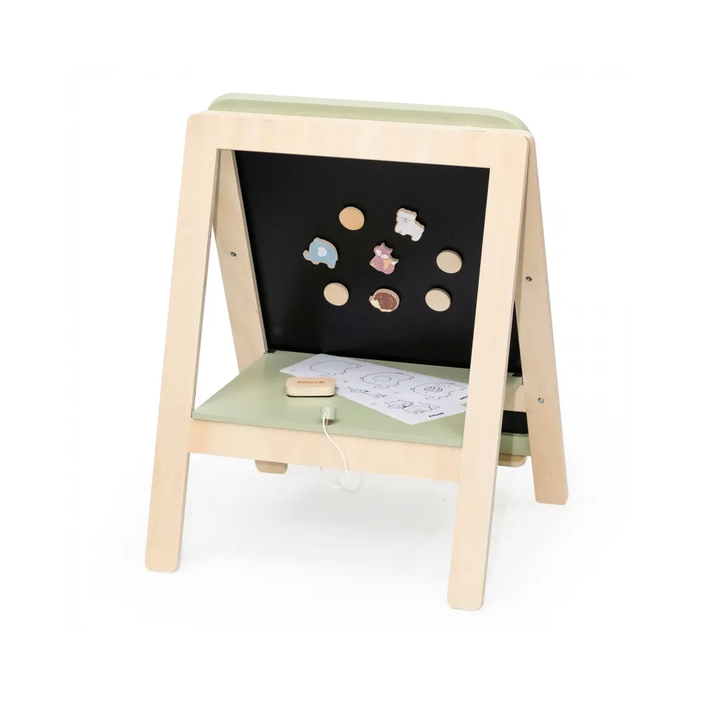 VIGA PolarB Rosnąca Drewniana Tablica Kredowa Suchościeralna Magnetyczna