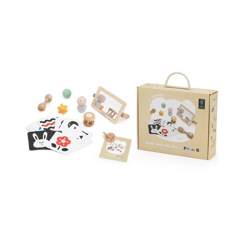 VIGA Zestaw Zabawek Edukacyjnych Pudełko Box od urodzenia do 6 miesiąca