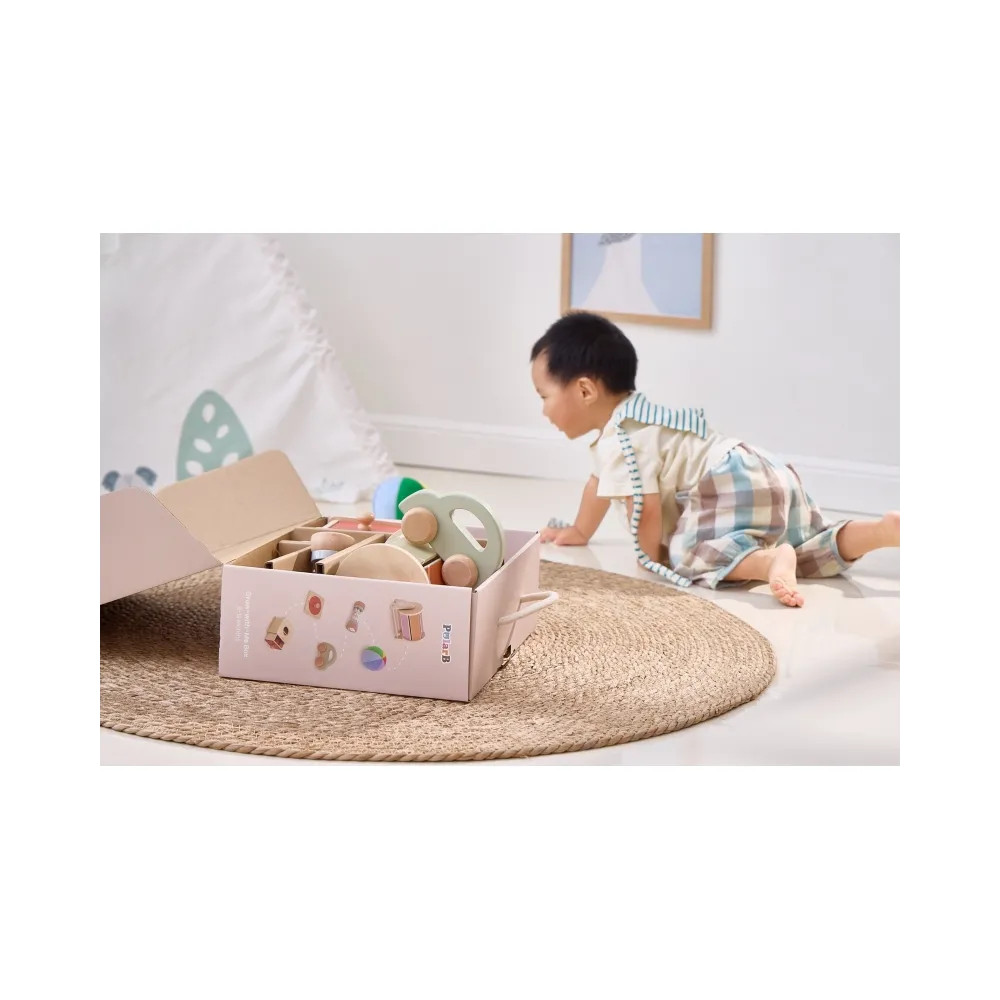 VIGA Zestaw Zabawek Edukacyjnych Pudełko Box od 6 miesiąca do 12 miesiąca