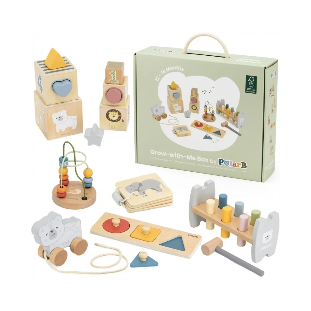 Zestaw edukacyjny VIGA dla dzieci od 12 do 18 miesięcy prezentacja całości