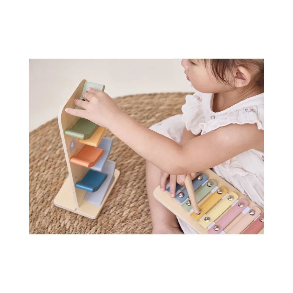 Książeczka drewniana o owocach dla dzieci powyżej 18 miesięcy