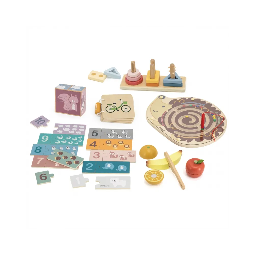 VIGA Zestaw Zabawek Edukacyjnych Pudełko Box od 24 miesiąca do 36 miesiąca