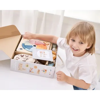 VIGA Zestaw Zabawek Edukacyjnych Pudełko Box (36M+)