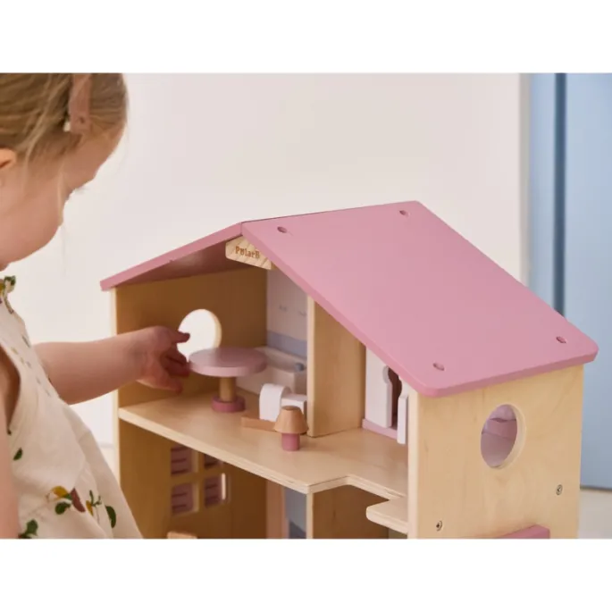 Bezpieczna zabawa z domkiem dla lalek od VIGA