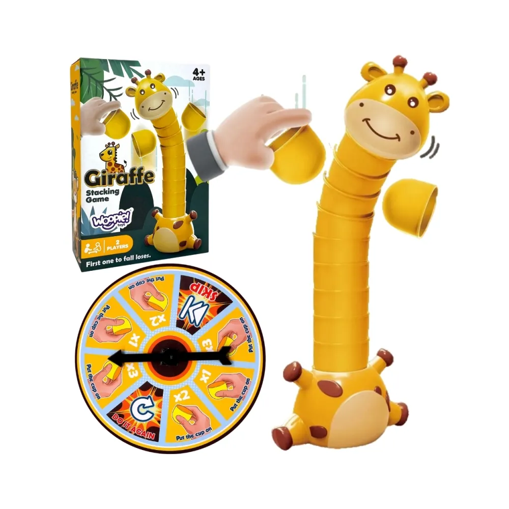 WOOPIE Gra Zręcznościowa Żyrafka Układanie Kubeczków