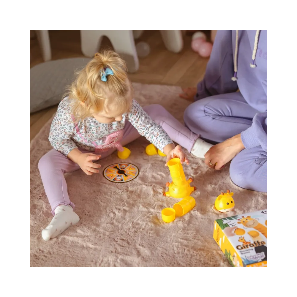 WOOPIE Gra Zręcznościowa Żyrafka Układanie Kubeczków