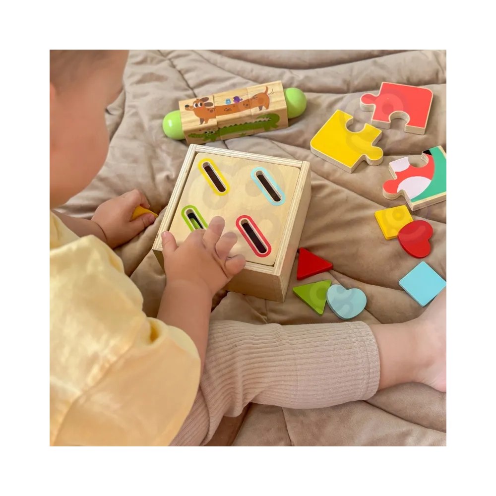 TOOKY TOY Box Pudełko XXL Montessori Edukacyjne 7w1 Sensoryczne 22-24 Mies