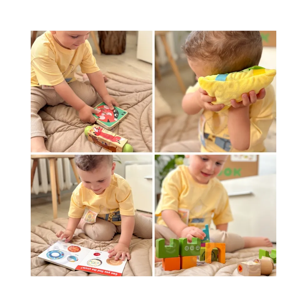 TOOKY TOY Box Pudełko XXL Montessori Edukacyjne 7w1 Sensoryczne 22-24 Mies