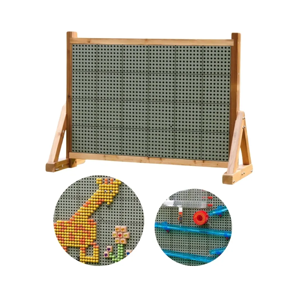 MASTERKIDZ Drewniana Ściana Tablica XXL Naukowa Kreatywna STEM WALL Outdoor