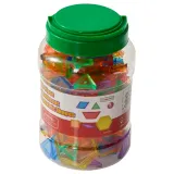 Zestaw klocków Tangram do nauki kształtów i kolorów