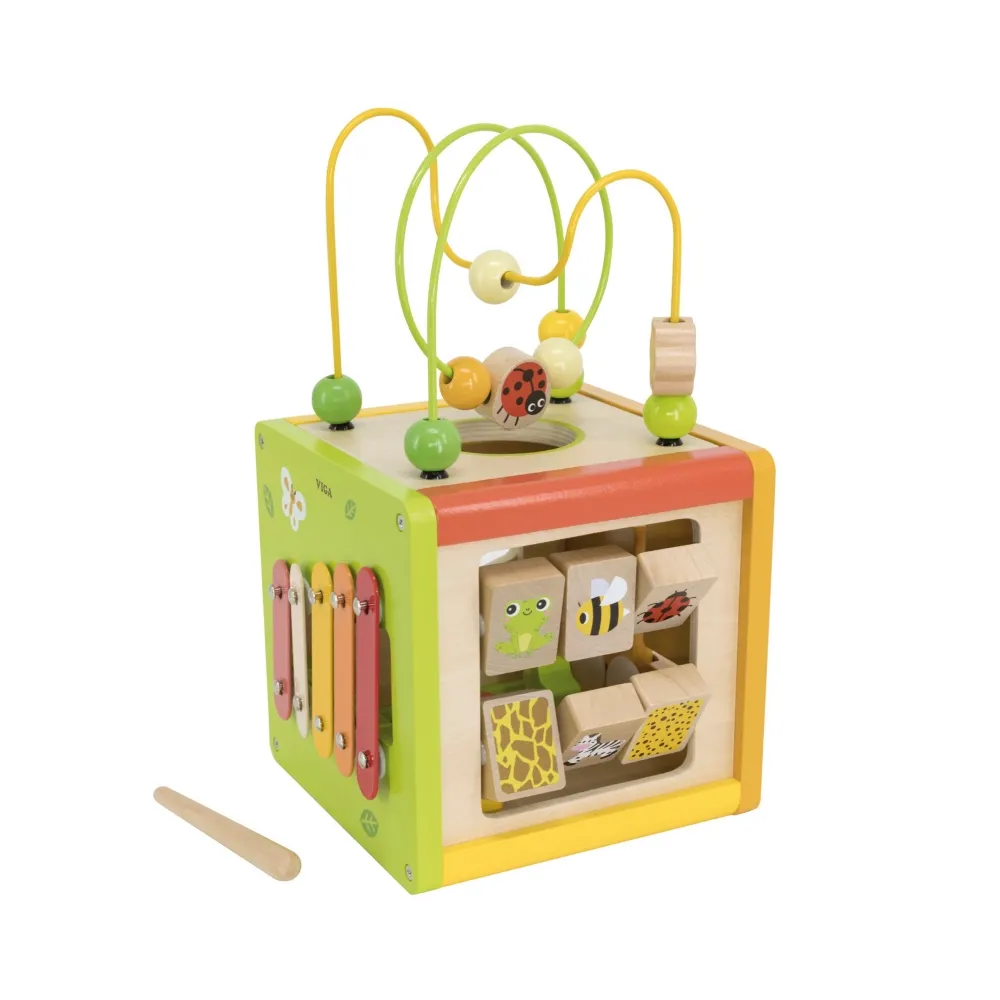 Kolorowe kształty do dopasowywania w kostce 5w1